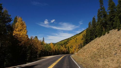 Road passing through landscape