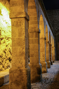 Corridor of historic building