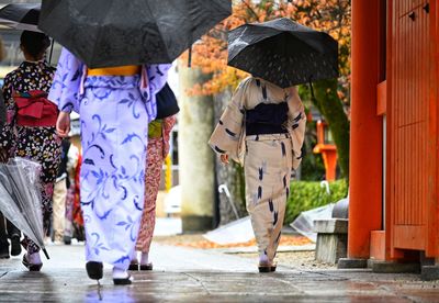 Low section of people in city