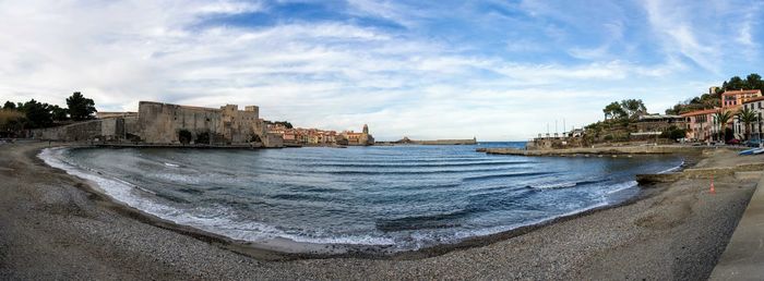 Panoramic view of sea against sky