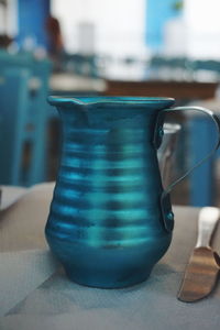 Close-up of drink on table at home