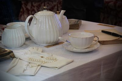 Close-up of coffee on table