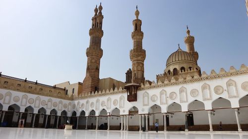 Low angle view of historical building against sky