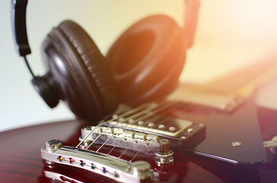 Close-up of guitar