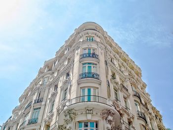 Low angle view of building against sky