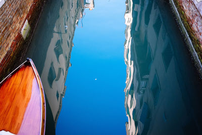 View of built structure against blue sky