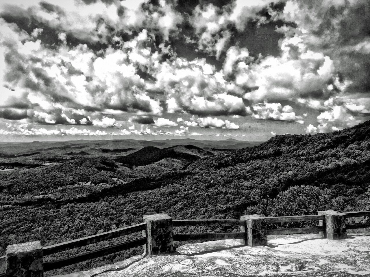 SCENIC VIEW OF MOUNTAINS AGAINST CLOUDY SKY