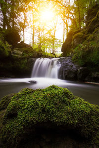 River flowing through rocks