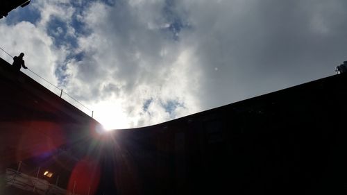 Low angle view of building against sky