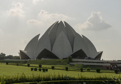 The lotus temple in delhi, india