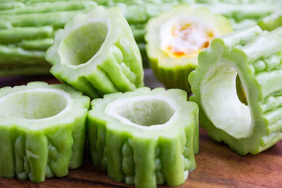 Close-up of vegetables on table