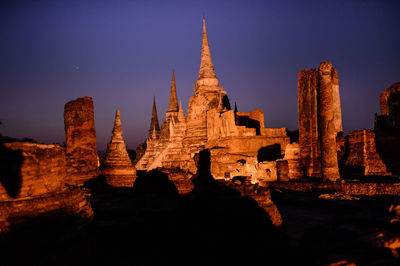 Low angle view of temple