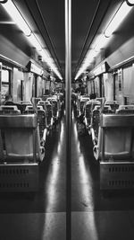 Interior of train