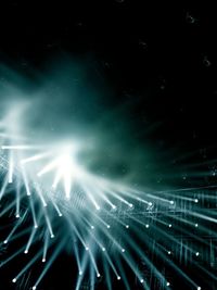 Abstract image of illuminated lights at night