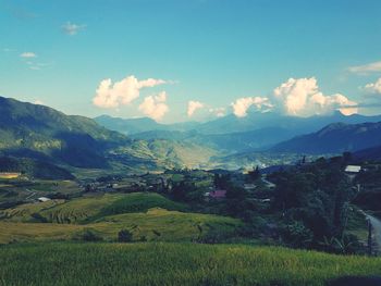 Scenic view of landscape against sky