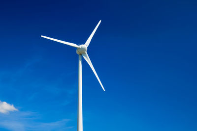 Wind generator turbines in sky