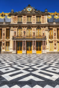 Versailles cour de marbre courtyard in versailles, france.