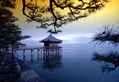 Pier in sea