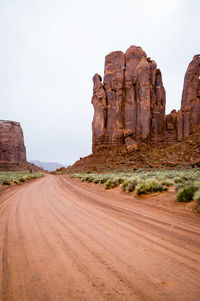 View of rock formations