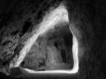 Rock formations in cave