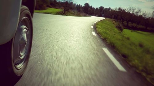 Road passing through landscape