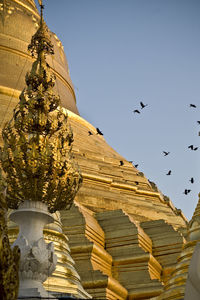 Low angle view of built structure against clear sky