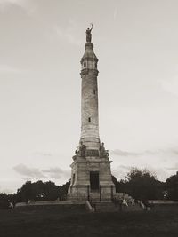 Low angle view of historical building