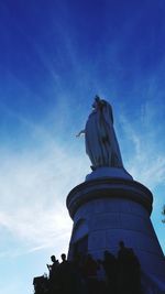 Low angle view of statue of liberty