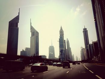 Traffic on city street