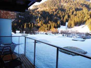 Scenic view of swimming pool during winter