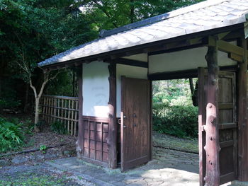Entrance of building
