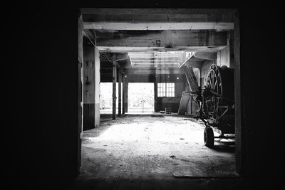 Interior of abandoned building