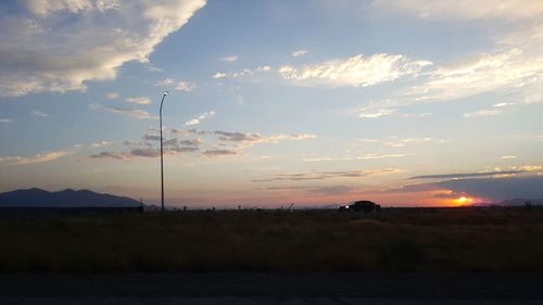 Scenic view of sky during sunset