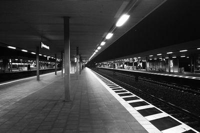 Railroad station platform