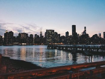 View of city at waterfront