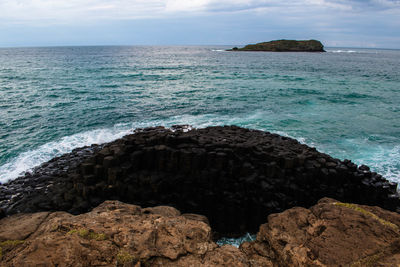 Scenic view of sea against sky