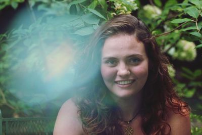 Portrait of a smiling young woman