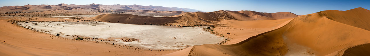 Panoramic view of a desert