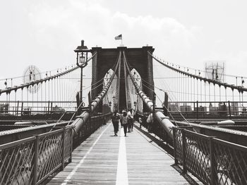 Footbridge over river