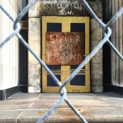 Close-up of chainlink fence