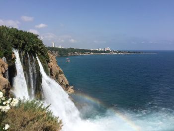 Scenic view of sea against sky