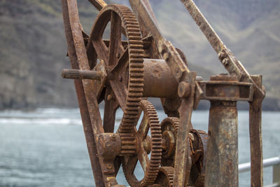 Close-up of rusty metal