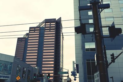 Low angle view of buildings against sky