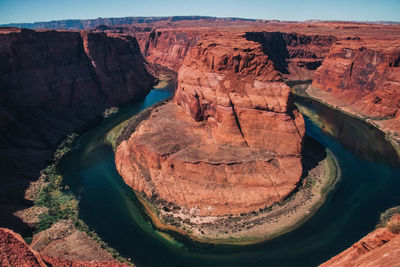 Rock formation in water