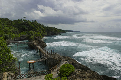 Scenic view of sea against sky