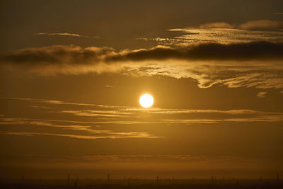 Scenic view of sky during sunrise 