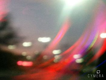 Defocused image of lights at night