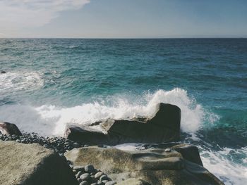 Scenic view of sea against sky