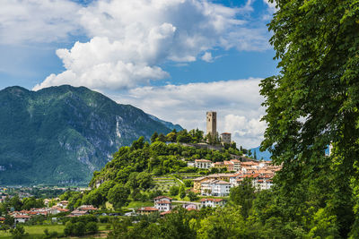 Ancient fortified village of gemona del friuli. italy