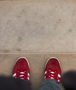 Low section of person standing on floor